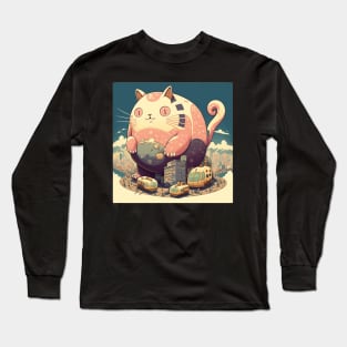 Chubby Catzilla Long Sleeve T-Shirt